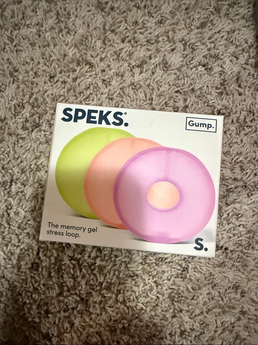 Speks Gump Memory Gel Stress Loop — Pink